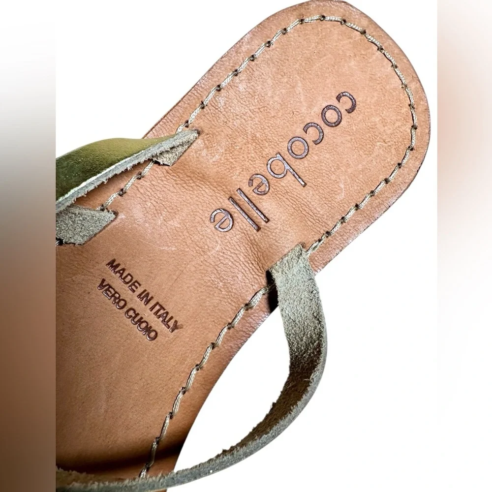 Cocobelle Gold Strappy Leather Sandals